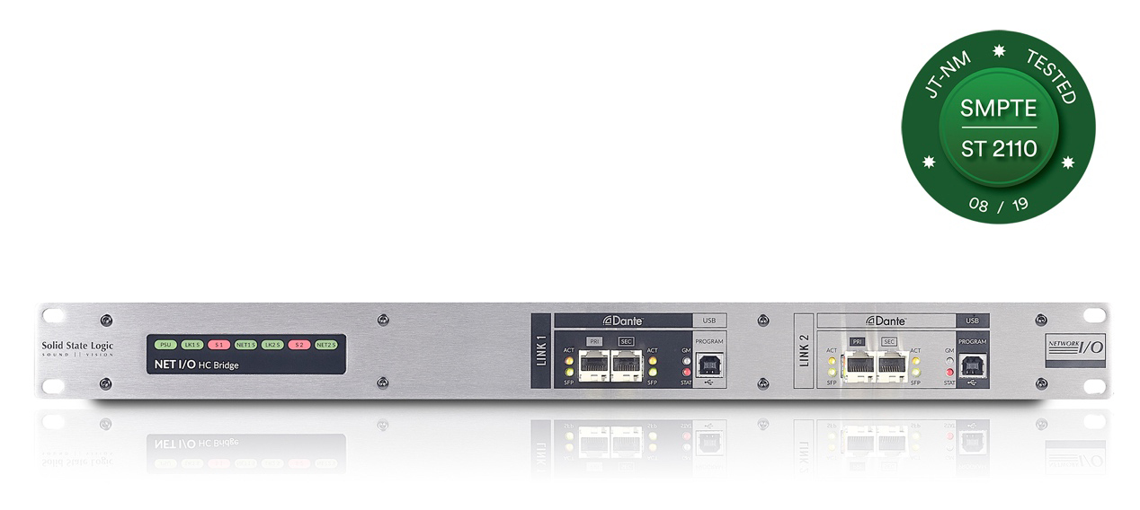 Solid State Logic再次發布新的支持SMPTE 2110標準的硬件接口